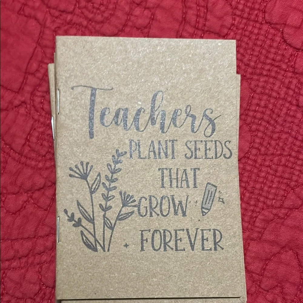 Inspirational Teacher small notebooks.